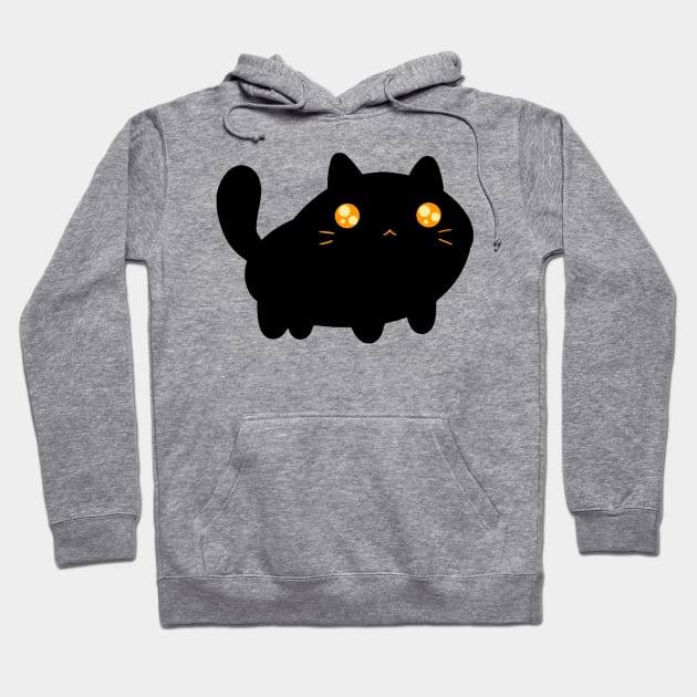 Silly Black Cat Hoodie by saradaboru